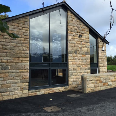 Curtain wall system for a home in Preston